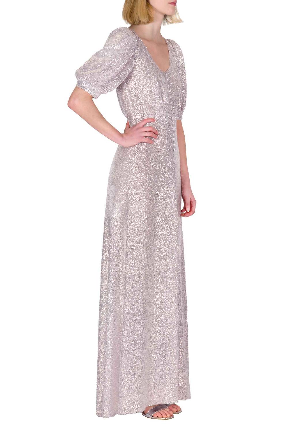 Luisa Beccaria Abito con paillettes bottoncino Cyber Monday