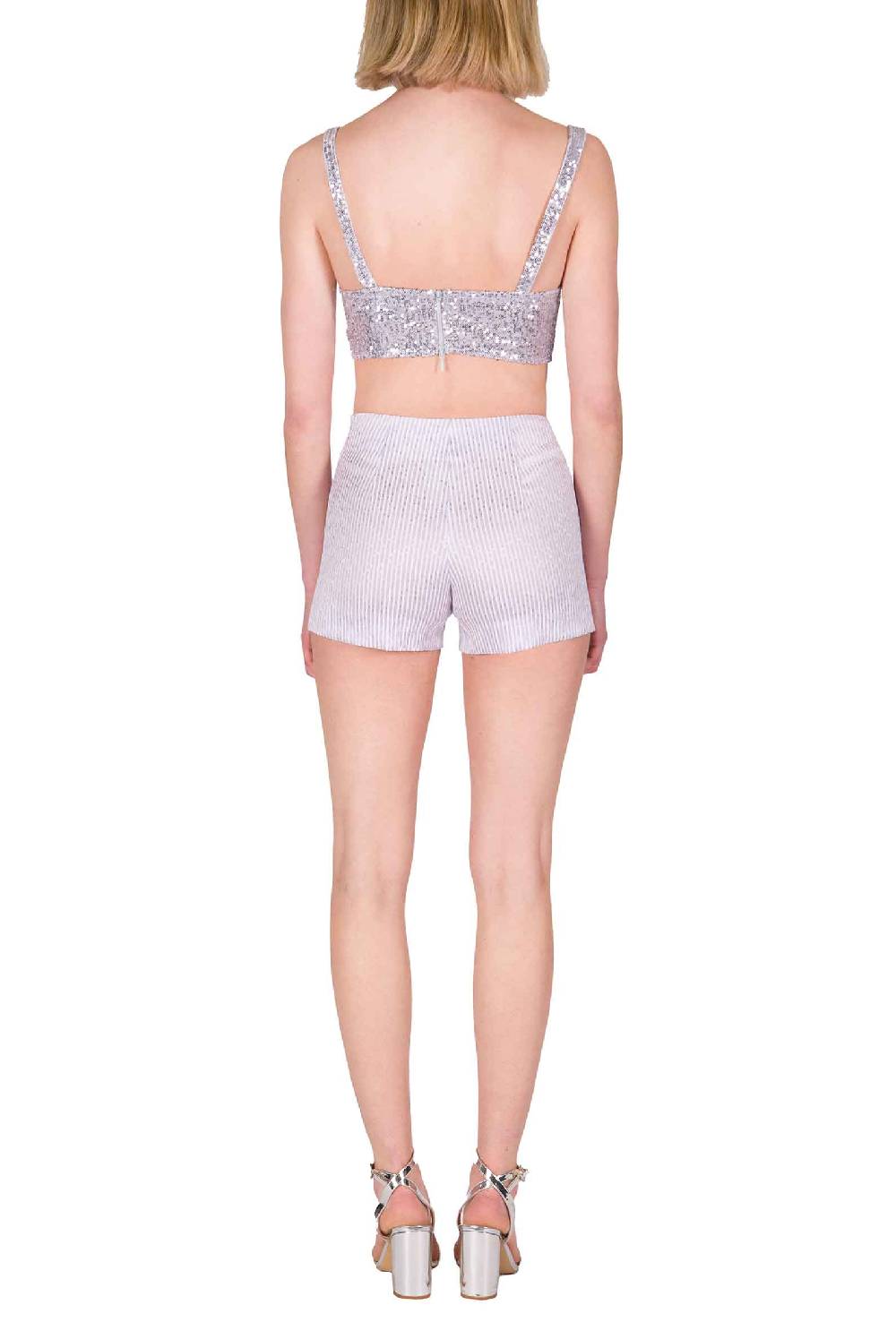 Luisa Beccaria Reggiseno con paillettes lilla Offerta San Valentino