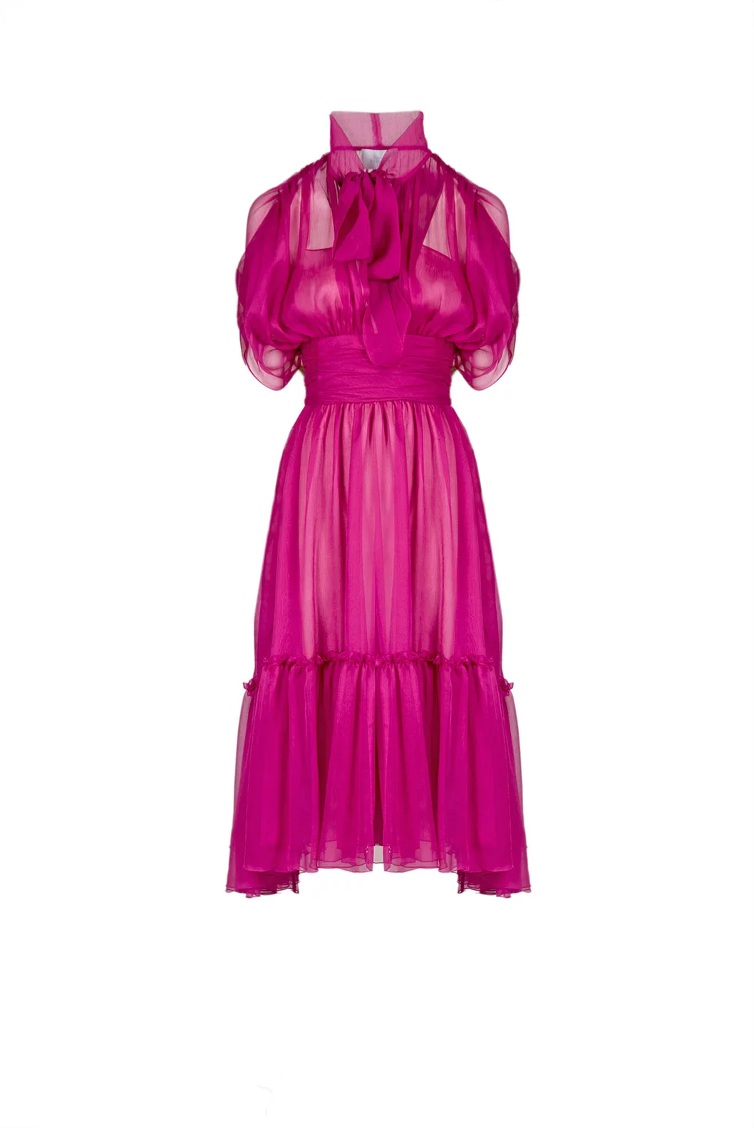 Luisa Beccaria Abito midi Charlotte in chiffon Rilascio limitato