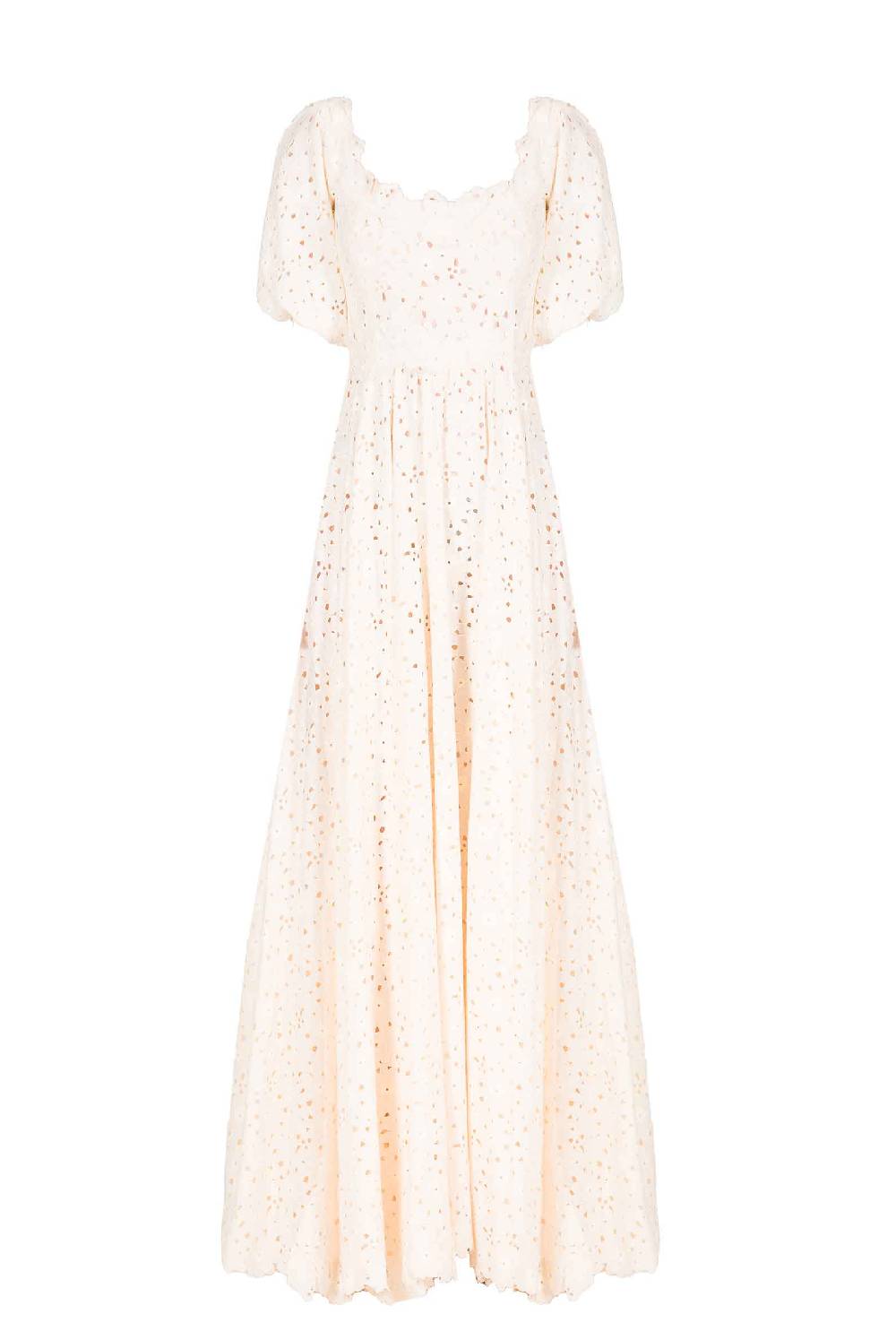 Luisa Beccaria Abito con spalle scoperte in pizzo floreale Fino al 60% di sconto