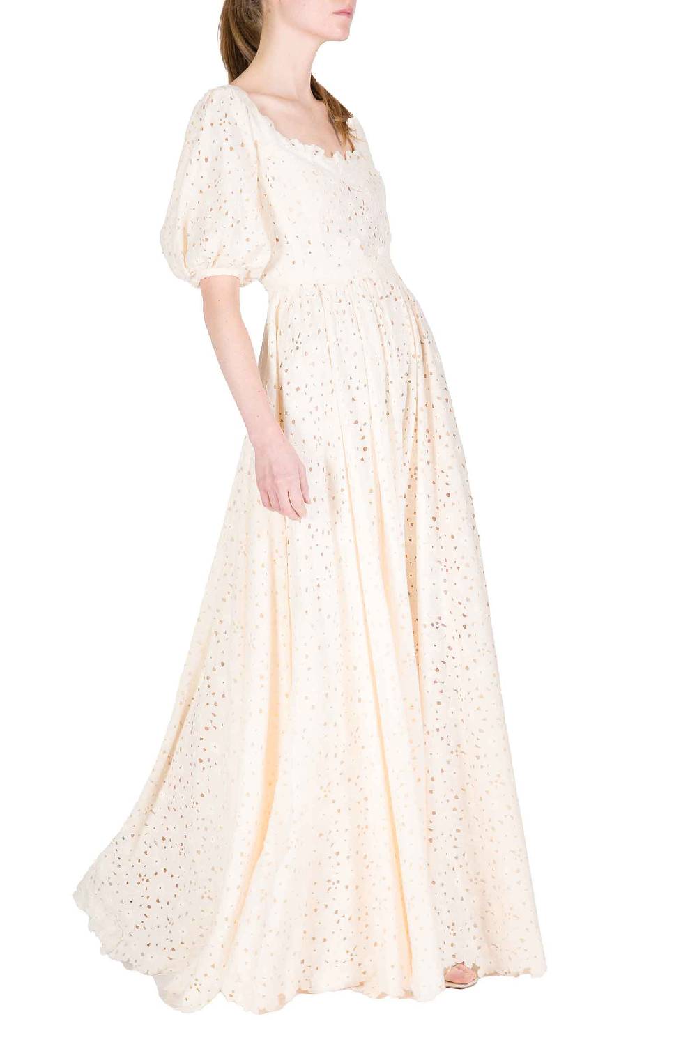 Luisa Beccaria Abito con spalle scoperte in pizzo floreale Fino al 60% di sconto