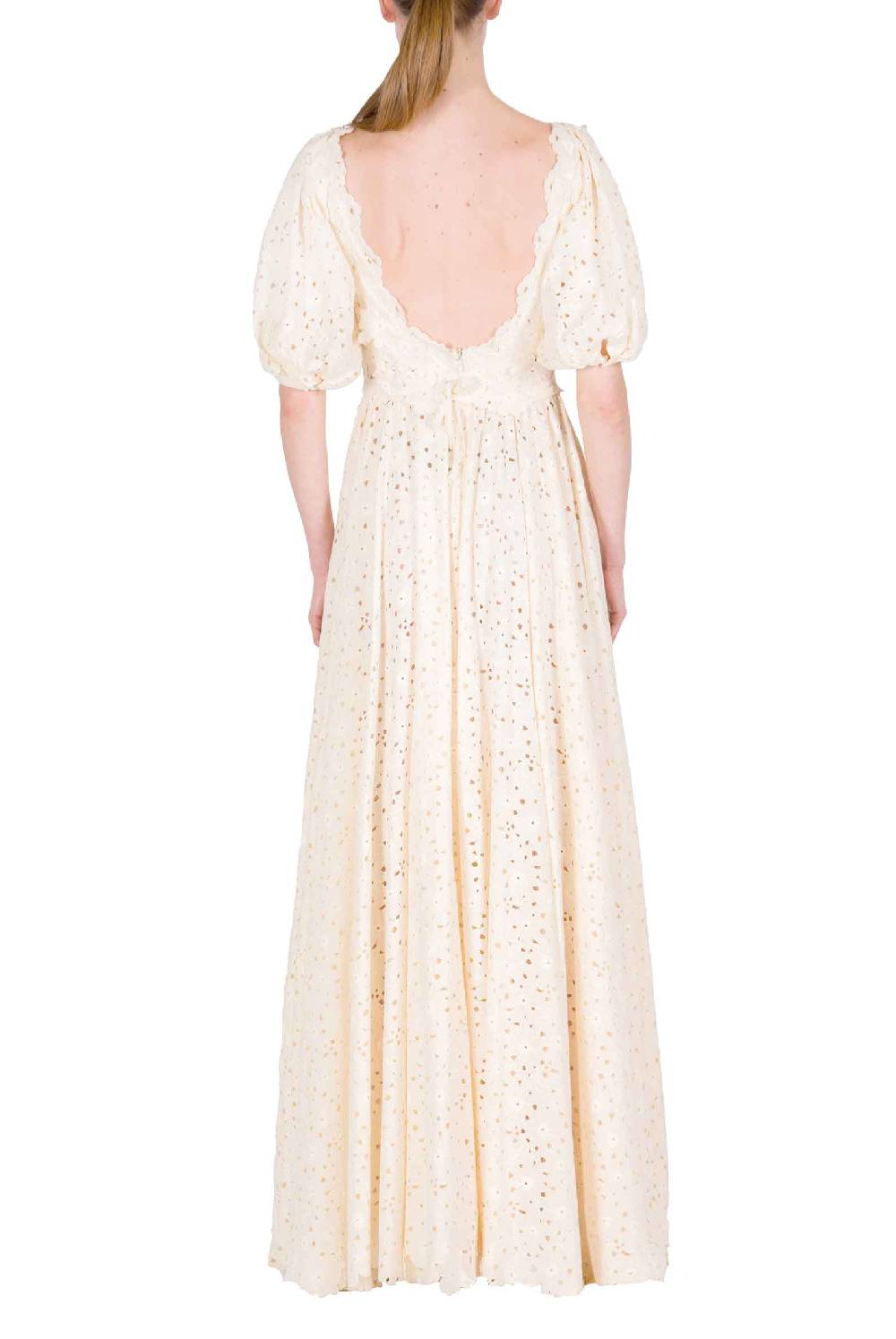 Luisa Beccaria Abito con spalle scoperte in pizzo floreale Fino al 60% di sconto