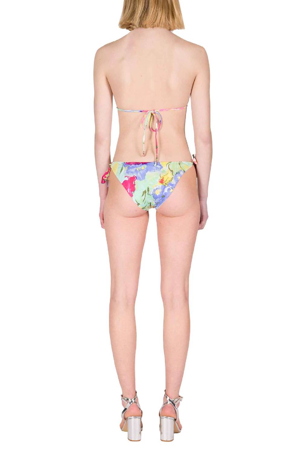 Luisa Beccaria Bikini Triangolo E Slip A Fiori Astratti Qualità