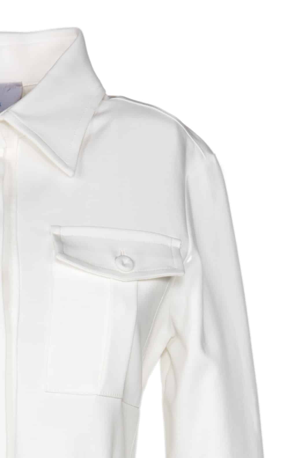 Luisa Beccaria Abito chemisier leggero bianco In Vendita
