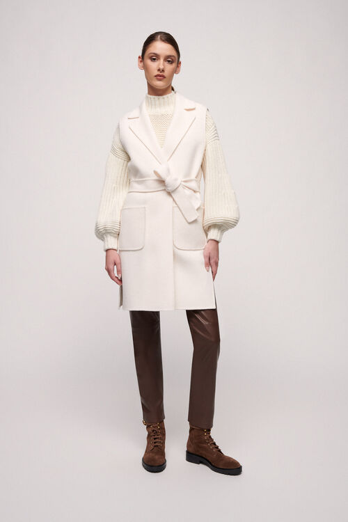 Luisa Spagnoli Sula - Gilet a vestaglia Negozio