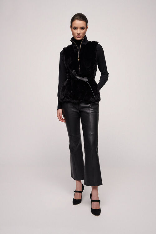 Luisa Spagnoli Mercante - Gilet in eco-pelliccia Nuova