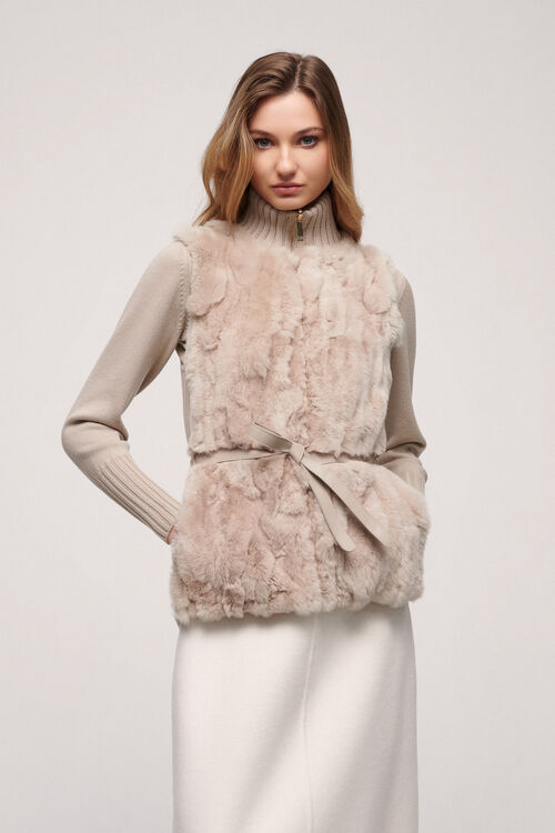 Luisa Spagnoli Mercante - Gilet in eco-pelliccia