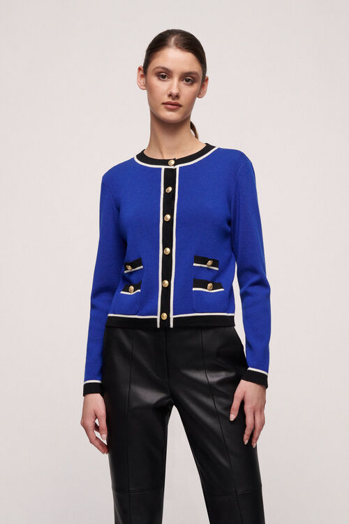 Luisa Spagnoli Memphis - Cardigan bon ton Saldi Di Fabbrica