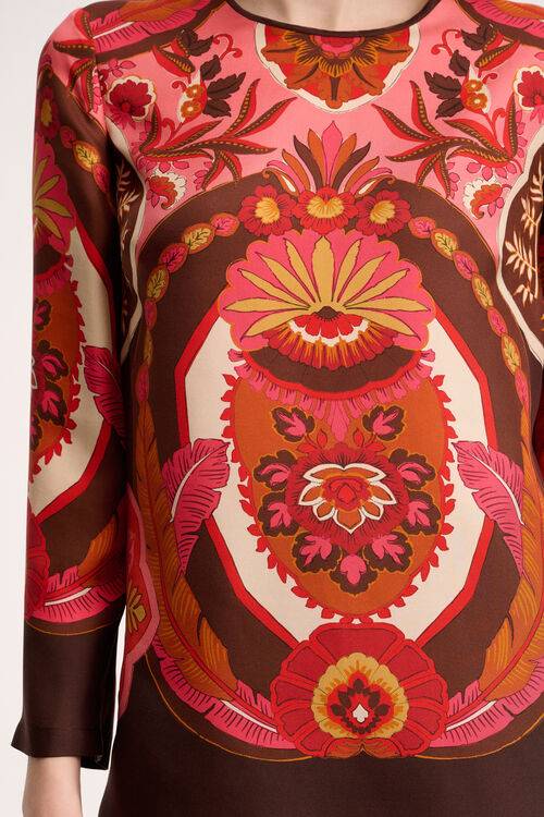 Luisa Spagnoli Laccio - Blusa in pura seta Spedizione Gratuita