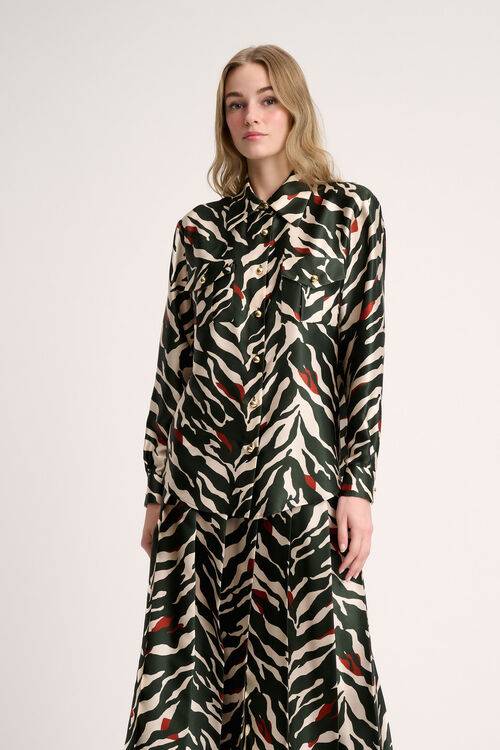 Luisa Spagnoli Lenza - Camicia animalier Fino Al -60%