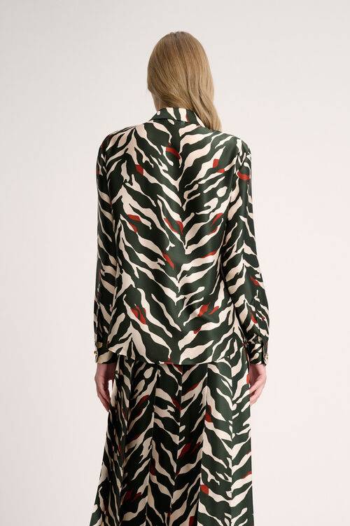 Luisa Spagnoli Lenza - Camicia animalier Fino Al -60%