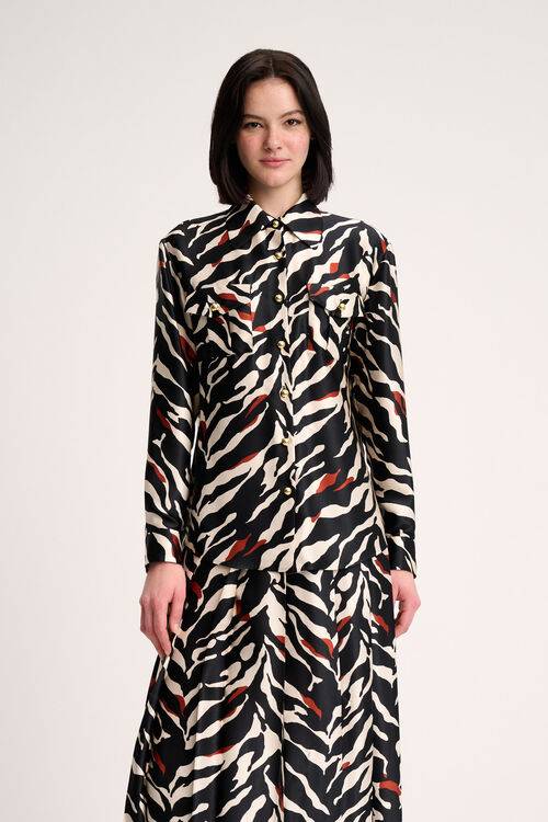Luisa Spagnoli Lenza - Camicia animalier Sconto