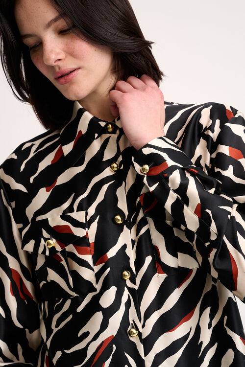 Luisa Spagnoli Lenza - Camicia animalier Sconto