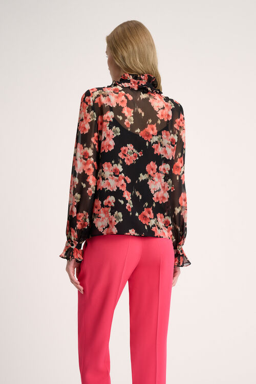 Luisa Spagnoli Lamine - Blusa con volant Offerta