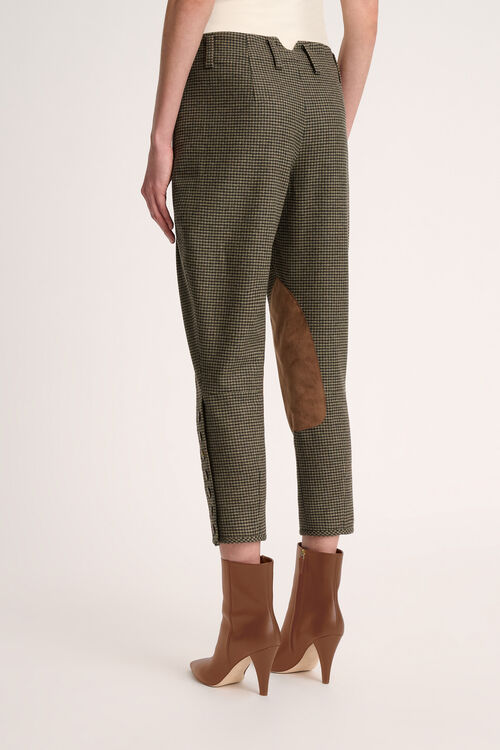 Luisa Spagnoli Olano - Pantaloni pied-de-poule Saldi