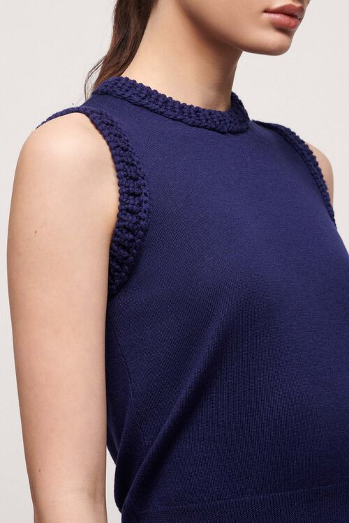 Luisa Spagnoli Mini - Top in lana Vendita Calda