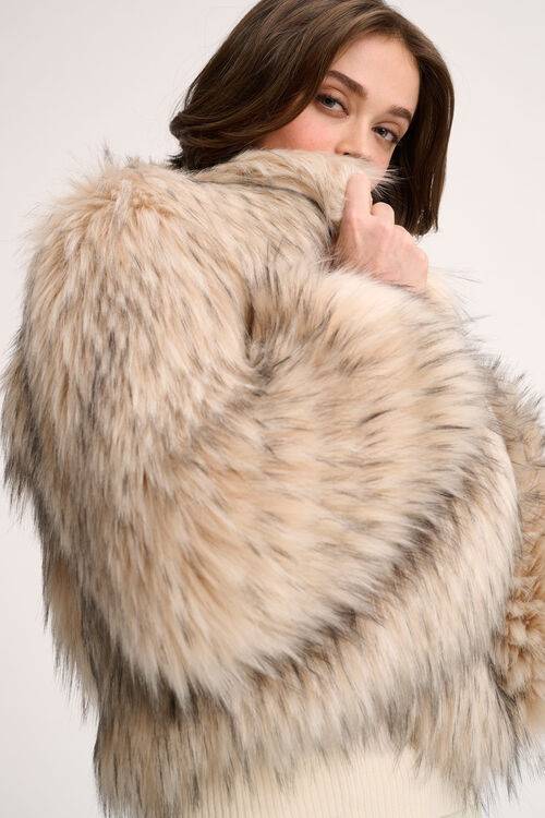 Luisa Spagnoli Saga - Giacca in faux fur Vendita Economica