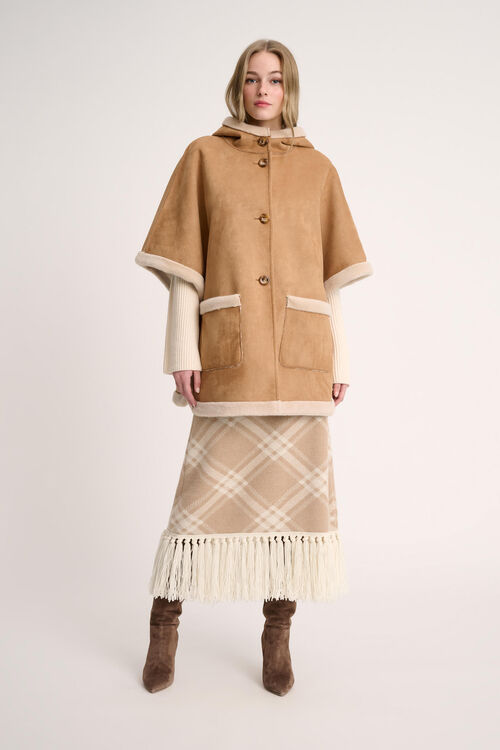 Luisa Spagnoli Spray - Mantella dettagli faux fur