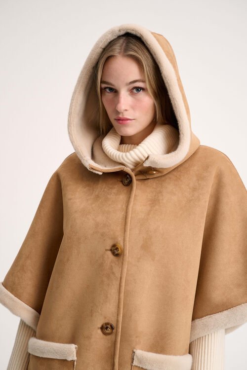 Luisa Spagnoli Spray - Mantella dettagli faux fur 2025