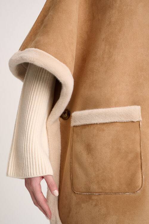 Luisa Spagnoli Spray - Mantella dettagli faux fur 2025