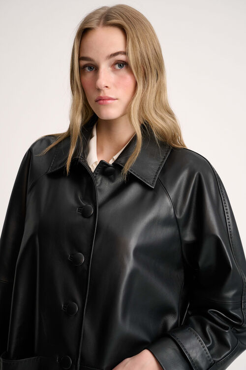 Luisa Spagnoli Superbo - Cappotto in pelle Vendita