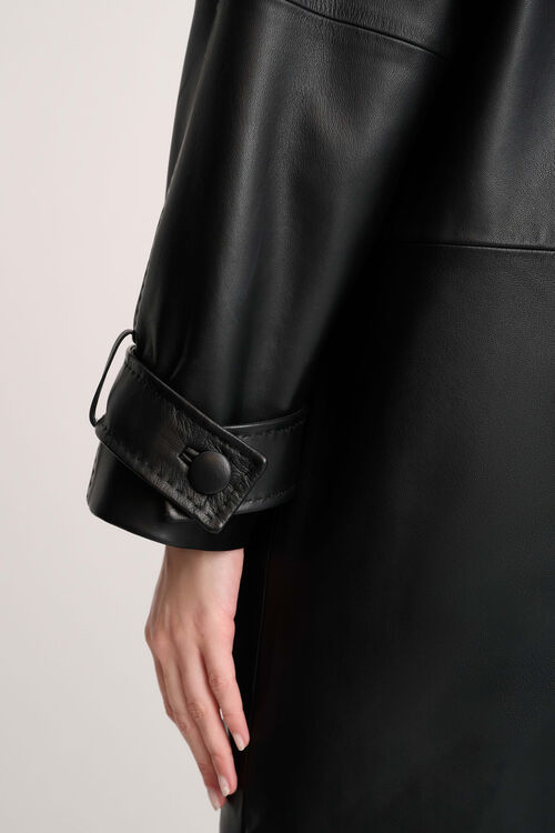 Luisa Spagnoli Superbo - Cappotto in pelle Vendita