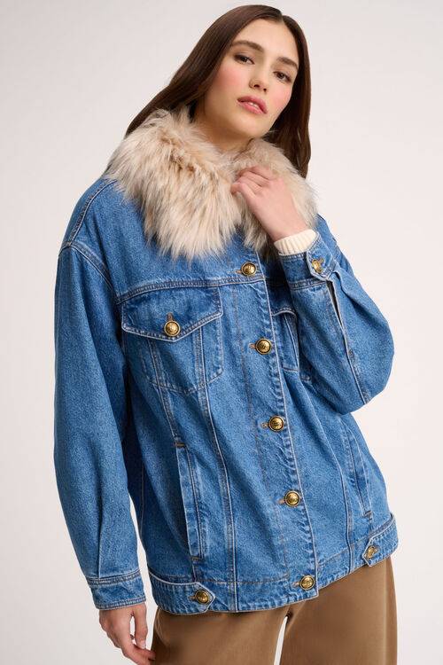 Luisa Spagnoli Scialuppa - Giubbotto in denim Consegna Veloce