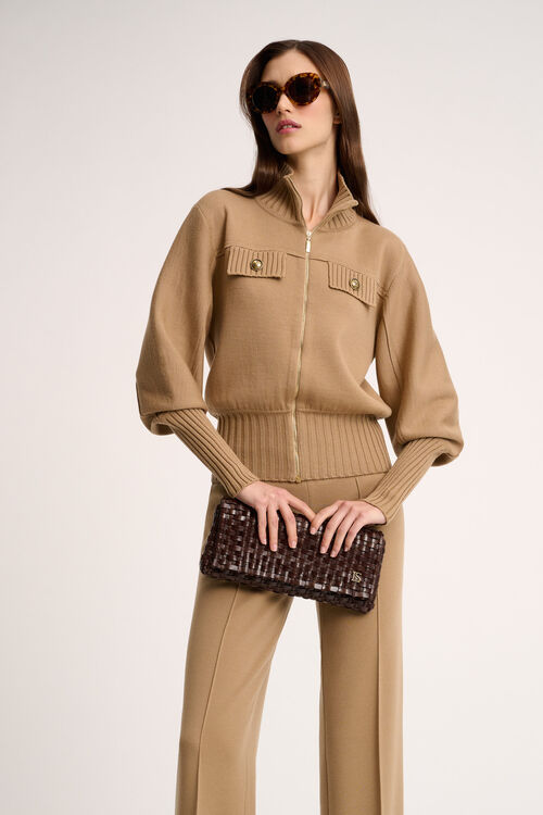Luisa Spagnoli Merlo - Giacca bomber in maglia Hotsell