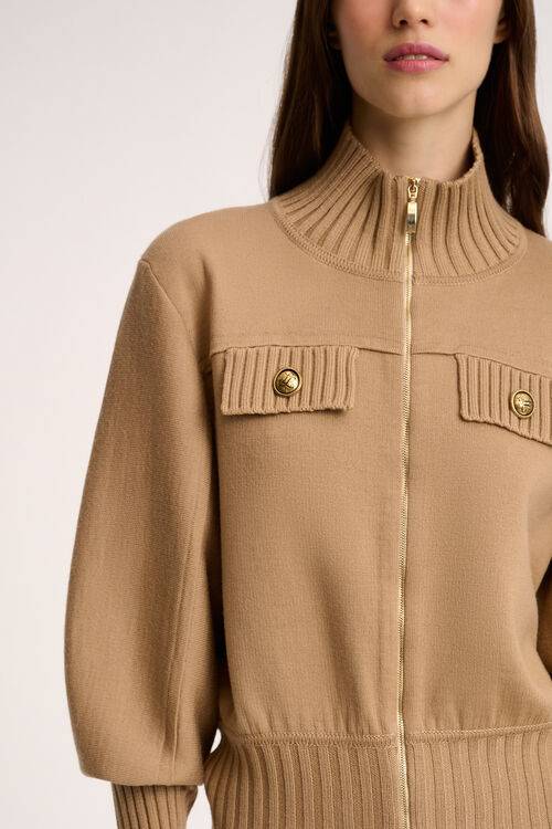 Luisa Spagnoli Merlo - Giacca bomber in maglia Hotsell