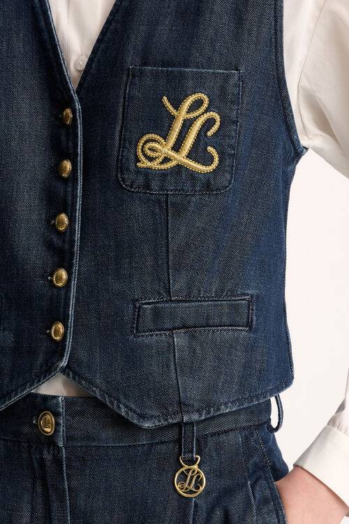 Luisa Spagnoli Scudiero - Gilet in denim In Linea
