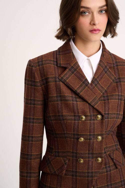 Luisa Spagnoli Suoneria - Giacca tartan Qualità Garantita