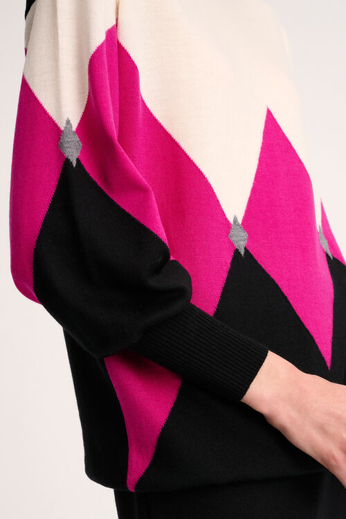 Luisa Spagnoli Magneti - Pullover a rombi Presa