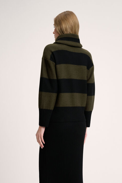 Luisa Spagnoli Marsupio - Pullover a righe Economico