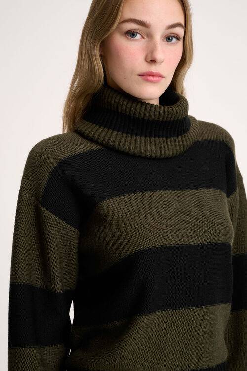 Luisa Spagnoli Marsupio - Pullover a righe Economico