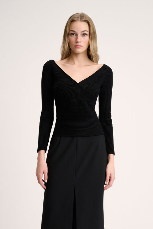 Luisa Spagnoli Momenti - Pullover con scollo a V Saldi
