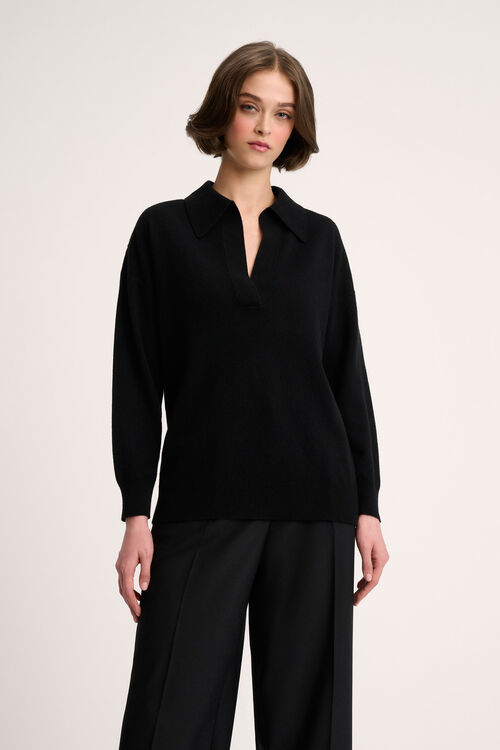 Luisa Spagnoli Cajal - Polo in cashmere Saldi Di Fabbrica