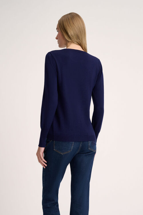Luisa Spagnoli Mossa - Pullover in lana In Linea