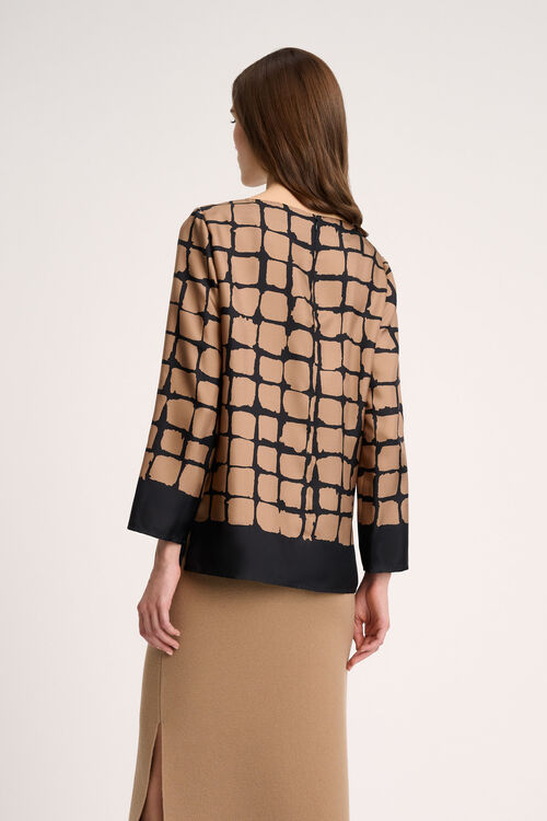 Luisa Spagnoli Leggio - Blusa a quadri Sottocosto