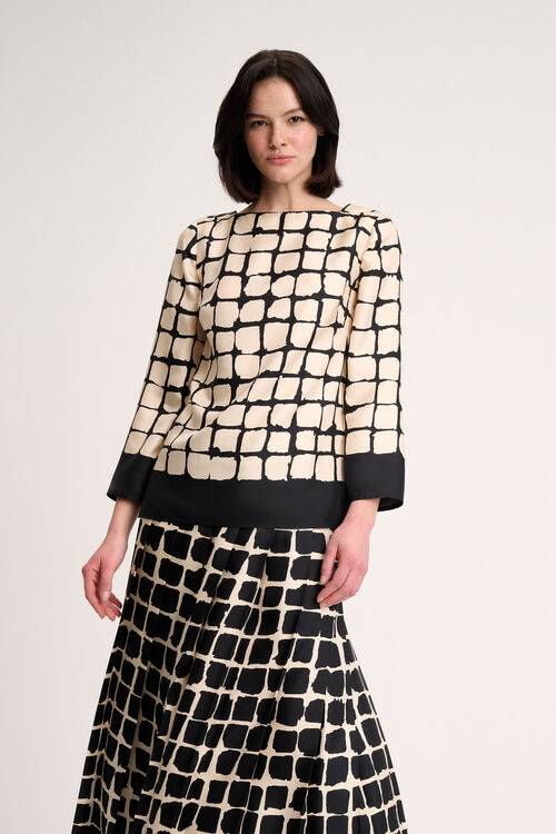 Luisa Spagnoli Leggio - Blusa a quadri Online