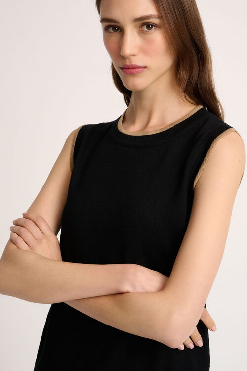 Luisa Spagnoli Macinapepe - Top in maglia Nuovo