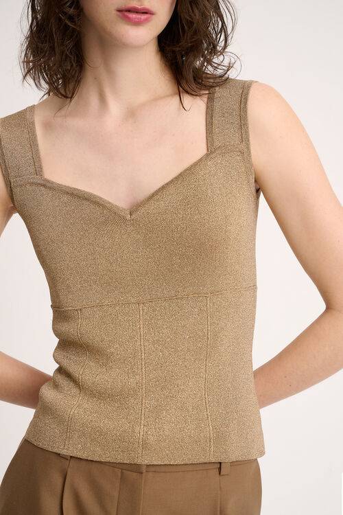 Luisa Spagnoli Zac - Top in lurex Consegna Veloce