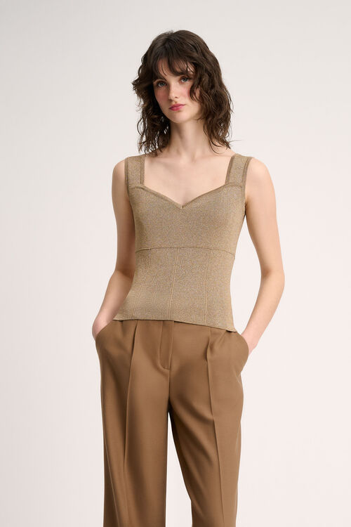 Luisa Spagnoli Zac - Top in lurex Consegna Veloce