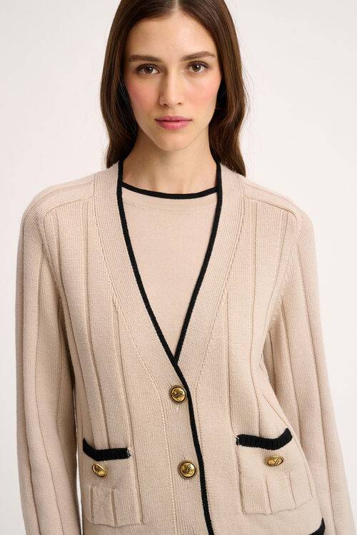 Luisa Spagnoli Mozione - Cardigan bon ton Prezzo Ridotto