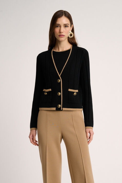 Luisa Spagnoli Mozione - Cardigan bon ton Presa