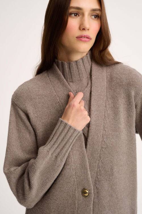 Luisa Spagnoli Canolo - Cardigan in misto cashmere Saldi