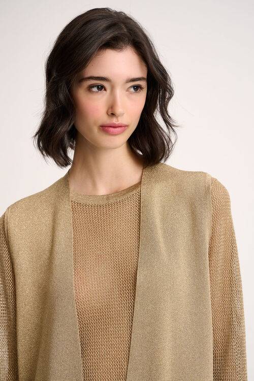 Luisa Spagnoli Zio - Gilet in lurex Offerte
