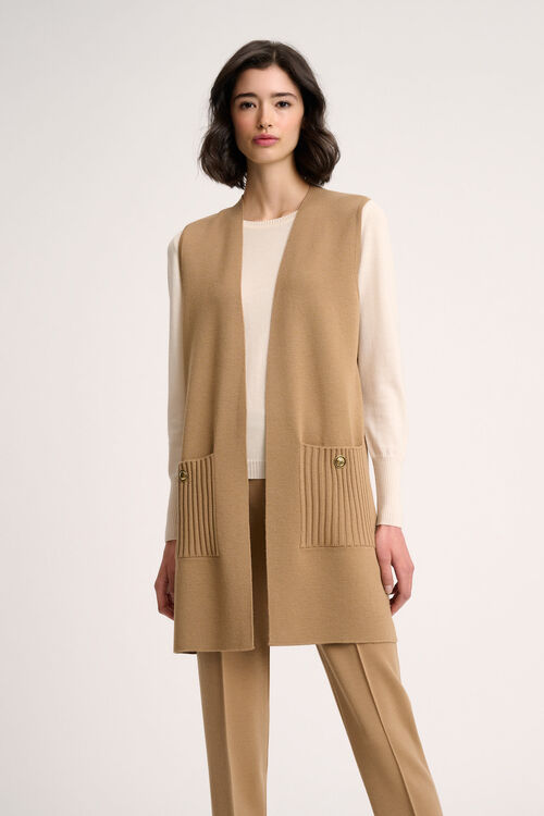 Luisa Spagnoli Menna - Gilet in maglia Vendita Economica
