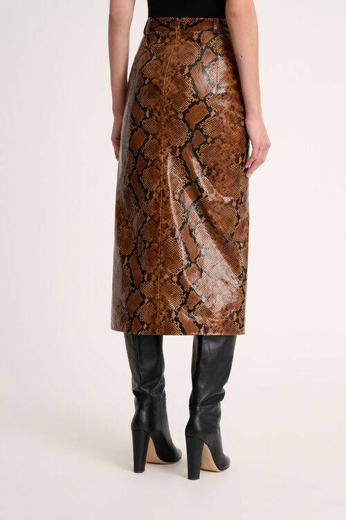 Luisa Spagnoli Francia - Gonna in pelle - Fashion Show Offerta