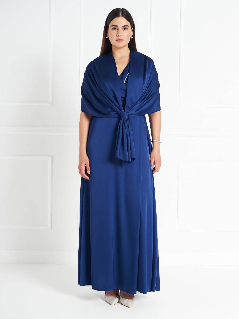 Rinascimento Stola atelier Blu Sottocosto