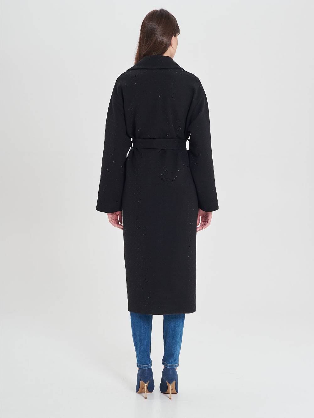 Rinascimento Cappotto Vestaglia Nero Novità